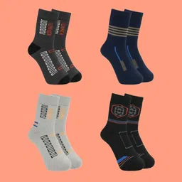 naosucura Men Graphic Print Mid-Calf/Crew image 1