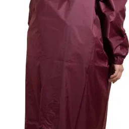 wet off hood Solid Women Raincoat image 2