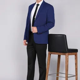 raymond Men Self Design Single Breasted Formal Blazer image 2