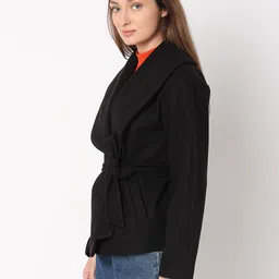 vero moda Polyester Solid Coat For Women image 4