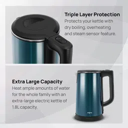 wipro Vesta Enhanced Cool Touch Designer Electric Kettle | Auto Shut off Electric Kettle image 2