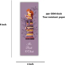 ekdali Designer Bookmarks Set of 16, Specially Designed for Book, 350 GSM set of 16 Bookmark image 3