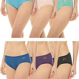 vip Pack of 3 Women Hipster Multicolor Panty image 5