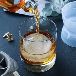 favhome Ice cube Sphere Mold for Whiskey/Cocktail etc Multicolor Silicone Ice Ball Tray image 3