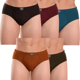 everrich Pack of 5 Solid Men Brief-picture-26