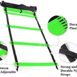 leosportz Agility Ladder 4meter Speed Training Ladder with 10 Adjustable Rungs, for Soccer, Football, Sports Training - Includes Heavy Duty Carry Bag Speed Ladder image 3