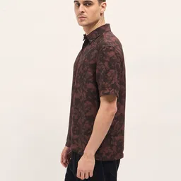 the bear house Men Relaxed Fit Fit Printed Spread Collar Casual Shirt image 3