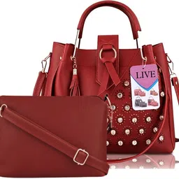 live Women Maroon Messenger Bag-picture-36