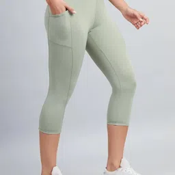 asjeggings Solid Women Light Green Tights-picture-34