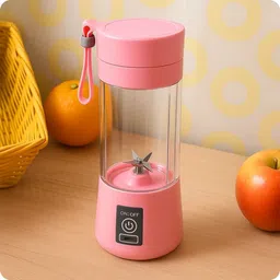 bhawani Plastic Portable USB Juicer Blender 380ml – 6 Blade Smoothie Maker Hand Juicer image 1