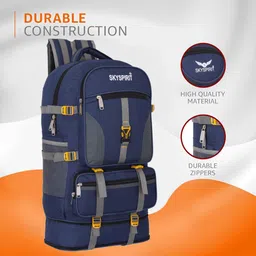 sky spirit Large 70 L Backpack Multi-Purpose Trekking Backpack for Outdoor & Mountain ,For Unisex image 3