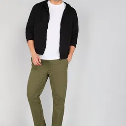 fort collins Men Solid Green Track Pants image 2