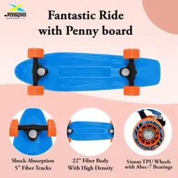 jaspo Penny Skateboard for Kids & Adults Mini Cruiser Board,Skate Board for Beginners 6 inch x 22 inch Skateboard image 4