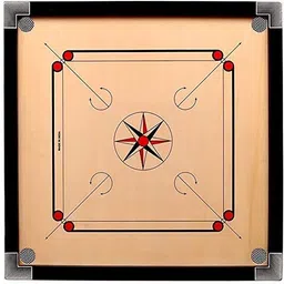asc Carrom Board with Coins , Powder and Striker 32 inch (Large) 81.28 cm Carrom Board-picture-45