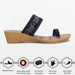 Women Paragon PUK7027L Women Comfortable Slip-on Durable Daily Wear Sandals Slippers Heels Sandal image 3