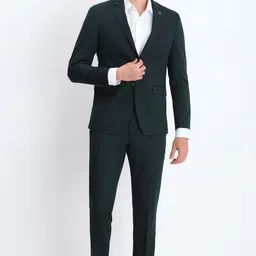 allen solly Men Two Piece Suit Solid Suit image 3