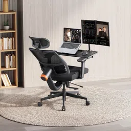 drogo Ergonomic Office & Computer chair with Lumbar Support, 4D Armrest, Recline, Tray Mesh Office Executive Chair image 4