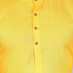 guys hub Pack of 2 Men Solid Cotton Blend Straight Kurta image 3