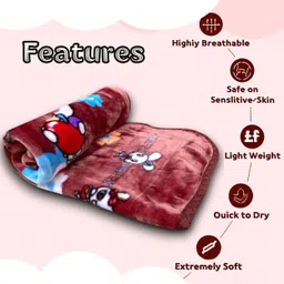 tinitot Cartoon Crib Mink Blanket for Heavy Winter image 3