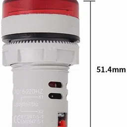 robin teper Hz Metar 0105 Digital Display Electricity Frequency Meter 20-75Hz 22 Mm (Red) Digital Voltage Tester image 3