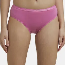 jockey 1523 High Coverage Super Combed Cotton with StayFresh Treatment Women Hipster Multicolor Panty image 4