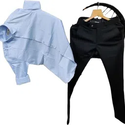 tyrellfashion Men Cotton Blend Shirt Pant Set-picture-11
