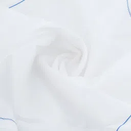 CROSSLINE 100% COMBED COTTON HANDKERCHIEF ["White"] Handkerchief image 4