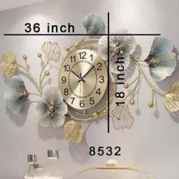 nifsa store Analog 46 cm X 91 cm Wall Clock image 2