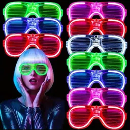 orama "LED Glow Party Glasses | Light-Up Neon Sunglasses for Night Parties & Festivals Party Glow Ornament-picture-9