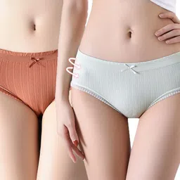wincly fashion Pack of 2 Women Hipster Multicolor Panty-picture-27