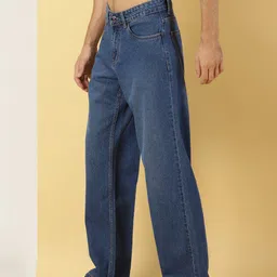 thomas scott Men Relaxed Fit Mid Rise Blue Jeans image 4