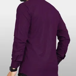 uvwholesale Men Regular Fit Solid Spread Collar Formal Shirt image 2