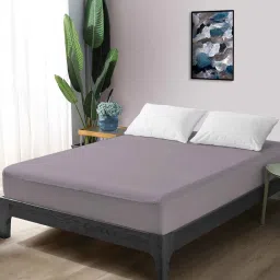 yora homestyle Flexi Fit (72x72) Waterproof Mattress Protector In Grey Colour image 1