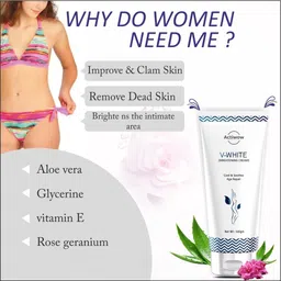 actiwow V-White Natural Brightness Care Skin Cream Intimate Cream image 2