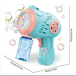 pepstter Cartoon Bubble Gun Toy with Light for Kids image 2