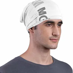 freecultr Unisex Printed Bamboo Bandana Anti Microbial Multipurpose Headband Cloth Face Mask for Dust and Sun Protection (Pack of 2) Men Printed Bandana image 3