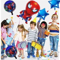groovy dudz Solid Spider Man Theme Birthday Balloons Balloon image 4