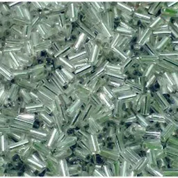 ruhaila 6 MM SILVER +GOLDEN GLASS PIPES-3600 PCS FOR ART CRAFTS AND JWELLERY AND EMBRIODERY WORKS image 5