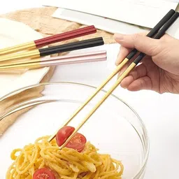 9up Stainless Steel Portable Set With Case Spoon, Fork and Chopsticks Set For Travel Stainless Steel Cutlery Set image 5