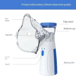 rk sales Mesh Nebulizer Wireless Vaporizer With Respiratory Mask Battery Operated Nasal Aspirator image 2
