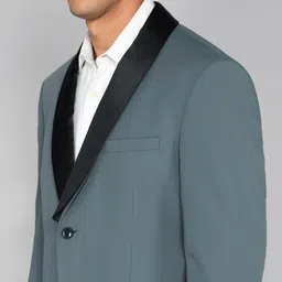 v dot by van heusen Men Solid Tuxedo Style Formal Blazer image 5