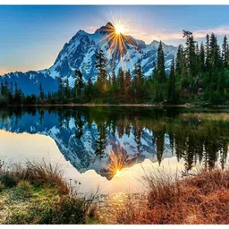 trexee Mountain Lake Diy Acrylic Paint By Numbers Kit on Canvas Canvas 16 inch x 20 inch Painting-picture-18