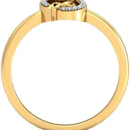 avsar AVR644YB 14kt Cubic Zirconia Yellow Gold ring image 2
