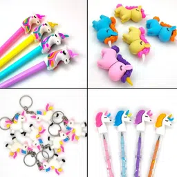 carly Stationery Gift Set Combo For Kids Calculator & Dual Sharpner With Accesories Geometry Box image 3