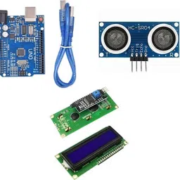 arduino UNO_Smd+Ultrasonic sensor+16*2 Lcd Displaywith i2c and USB coble Micro Controller Board Electronic Hobby Kit image 1