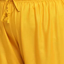 osworn Women Regular Fit Yellow Cotton Blend Trousers image 3
