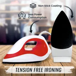 webilla Dry Iron Non-Stick Light Weight Iron 1000 W Dry Iron image 3