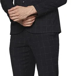 park avenue Men 2PC NOTCH BASIC- NEO Checkered Suit image 2