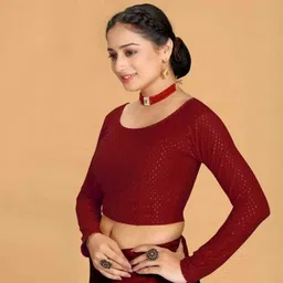 priyanka textiles Round Neck Women Blouse image 4