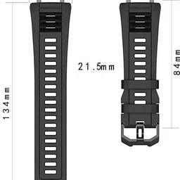 RUPELIK Silicone Adjustable Strap Compatible with Amazfit T-Rex 3 with Installation Tool Smart Watch Strap image 4